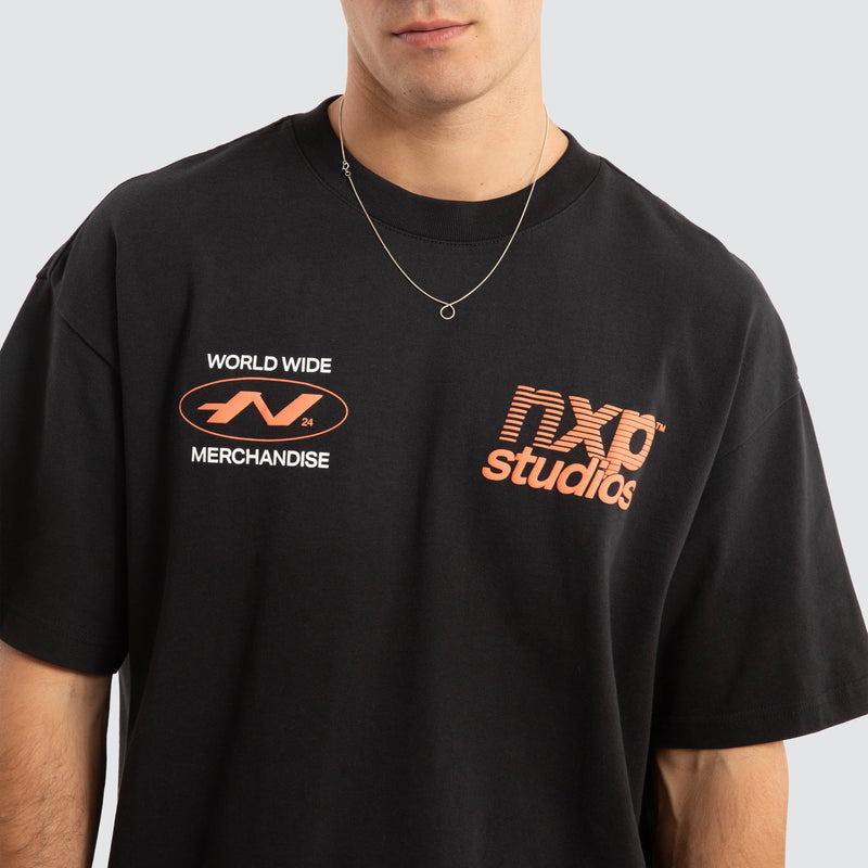 Firefly Raptor Tee - Bleached Black