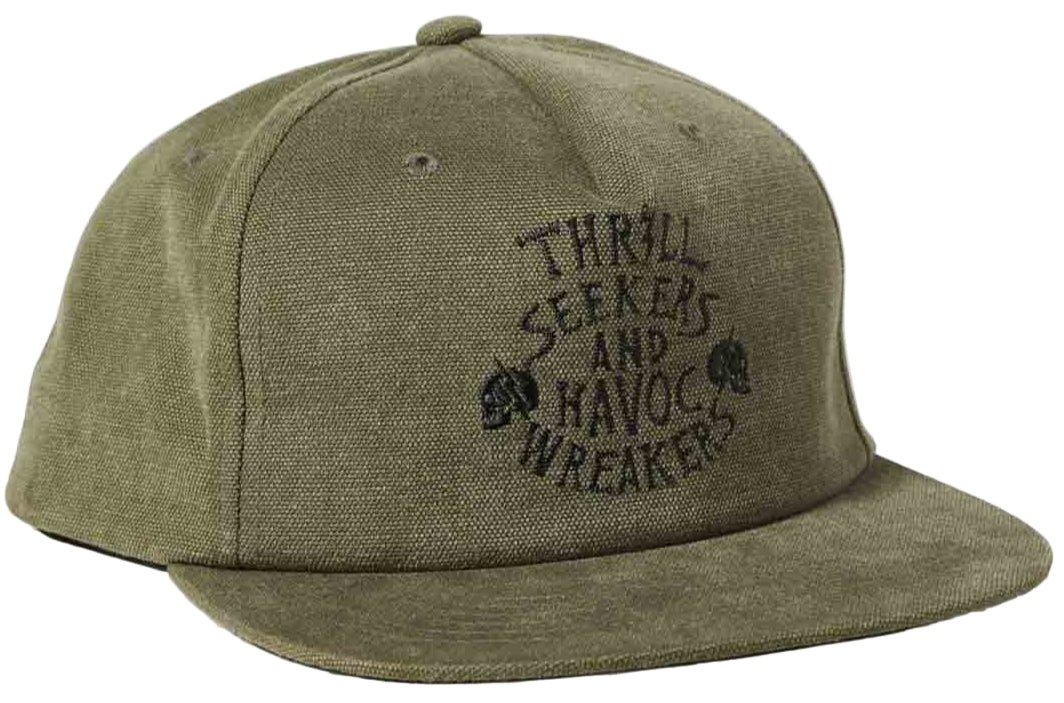 Fox No Contest Snapback Army Green front