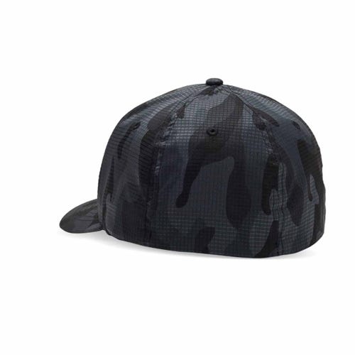 Fox Head Camo Tech Flexfit Hat - Black Camo
