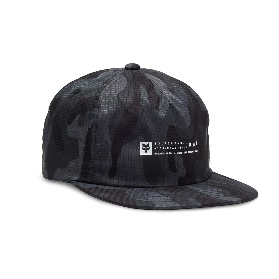 Fox Base Over Adjustable Hat Black Camo front