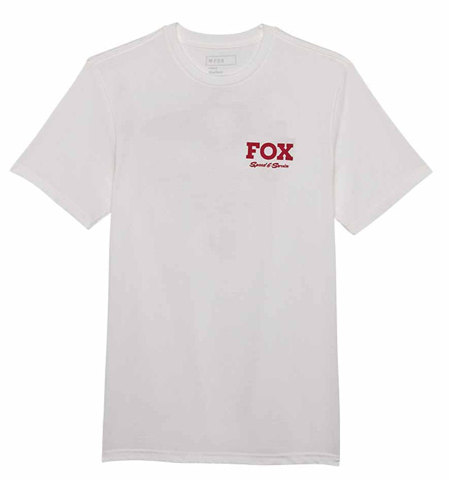 Fox Speed Service Premium Tee Optic White front