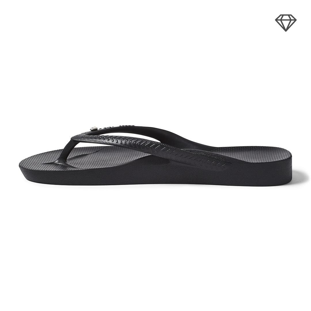 Archies Arch Support Thongs - Classic - Crystal Black (view 2)