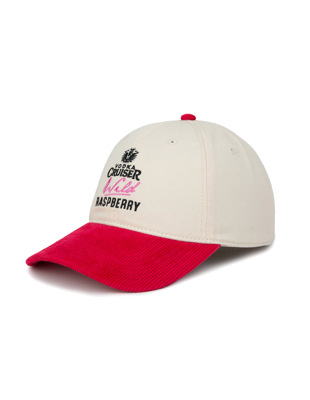 Gilroy Co Vodka Cruiser Raspberry Two Tone Cord Ball Park Cap - Raspberry (view 2)