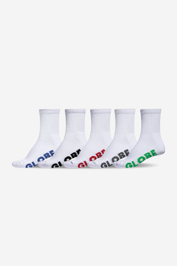 Globe Stealth Crew Sock 5pk - 7/11 + 12/15 (view 2)