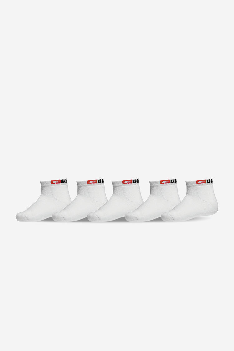 Globe Toddler Ankle Sock - White - 1-5Y