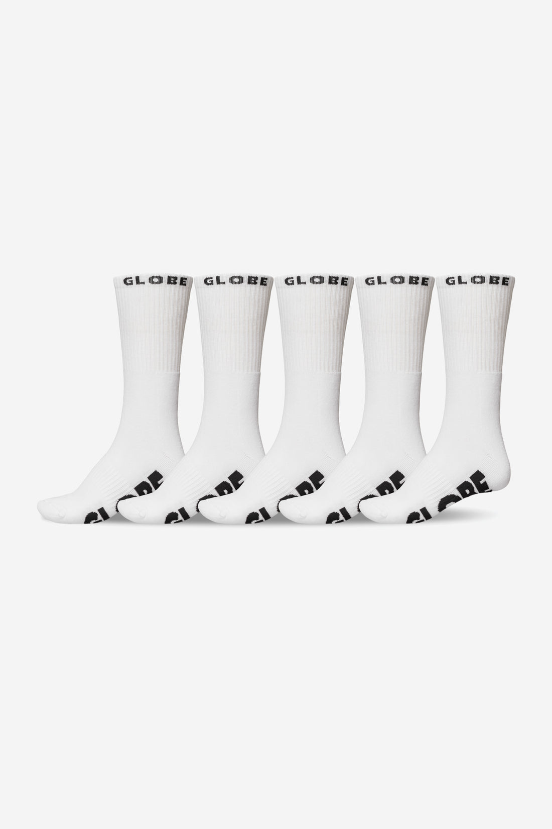 Globe Whiteout Crew Socks - 5pk - 7/11