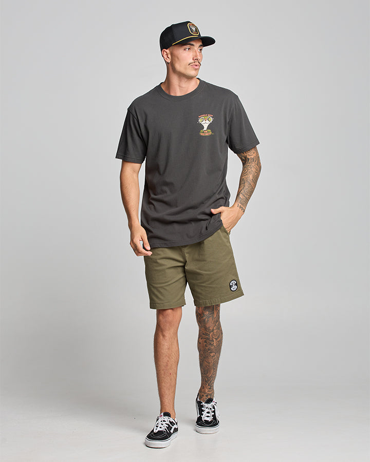 Double Spit SS Tee - Vintage Black