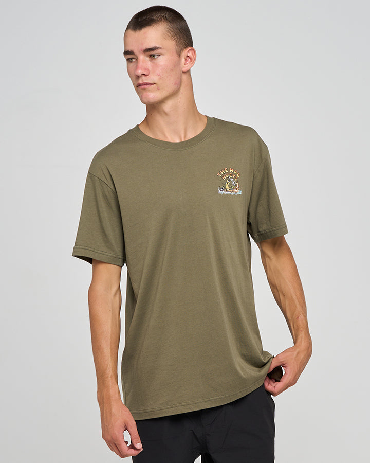 The Mad Hueys Loving Mangroves Short Sleeve Tee - Olive (view 2)