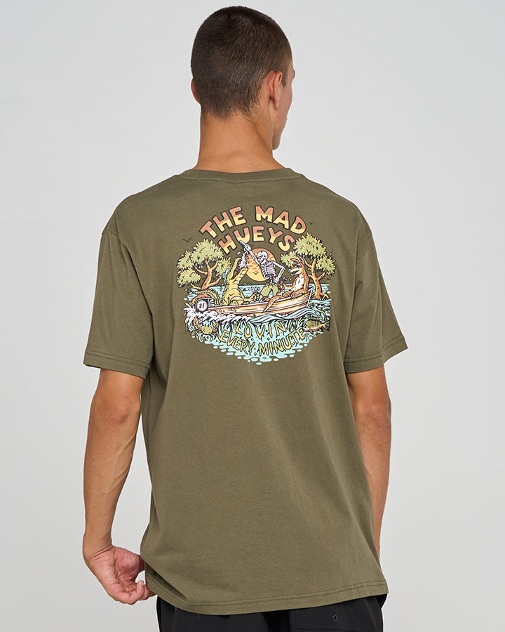 The Mad Hueys Loving Mangroves Short Sleeve Tee - Olive