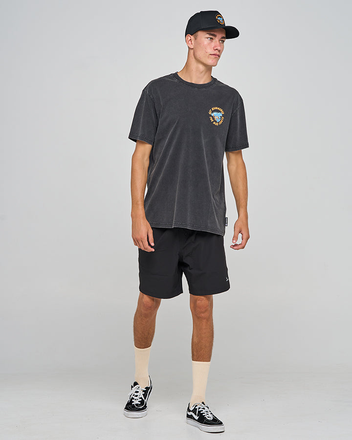 The Mad Hueys Get Hammered Short Sleeve Tee - Washed Black (view 3)