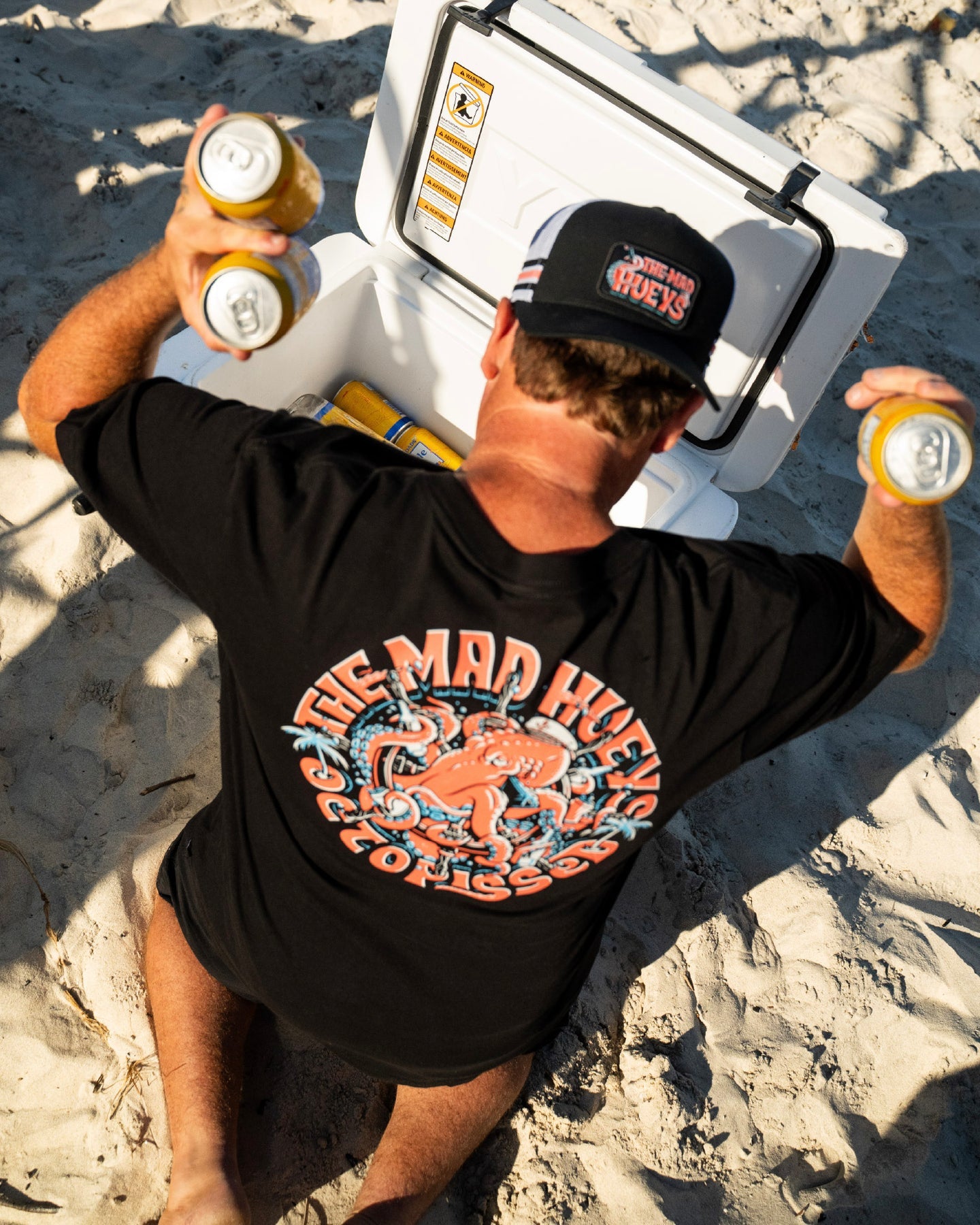 The Mad Hueys Tropic Octopissed Short Sleeve Tee - Black (view 4)