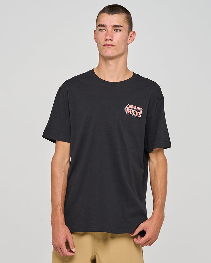 The Mad Hueys Tropic Octopissed Short Sleeve Tee - Black (view 2)