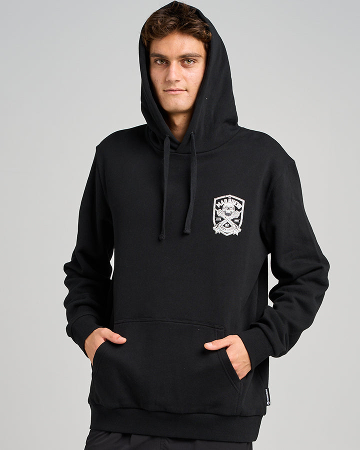 Ahoy Fkrs Shield Hooded Pullover - Black