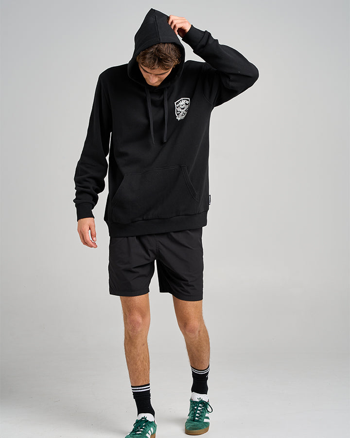 Ahoy Fkrs Shield Hooded Pullover - Black