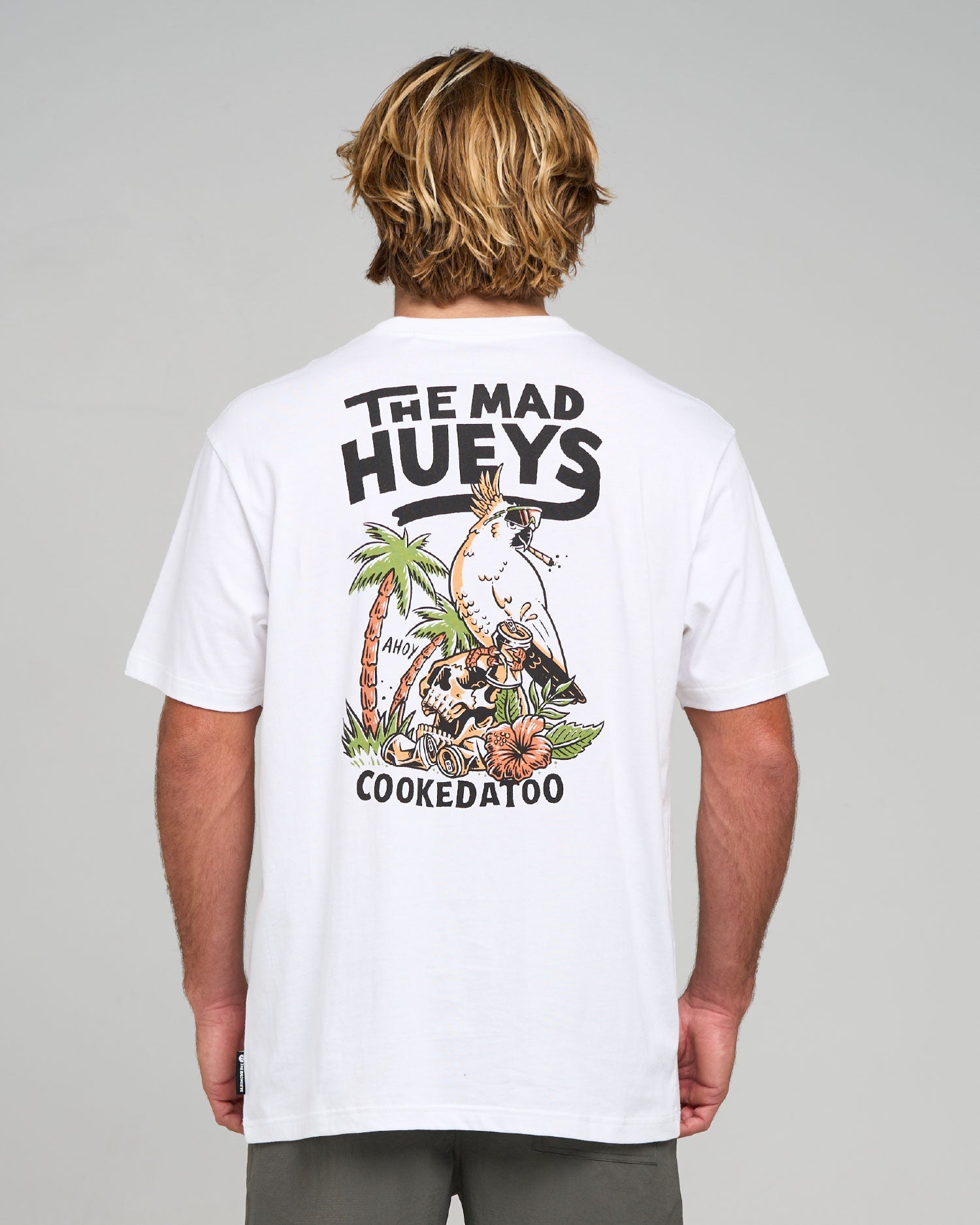 The Mad Hueys Cookedatoo Ahoy Tee White back