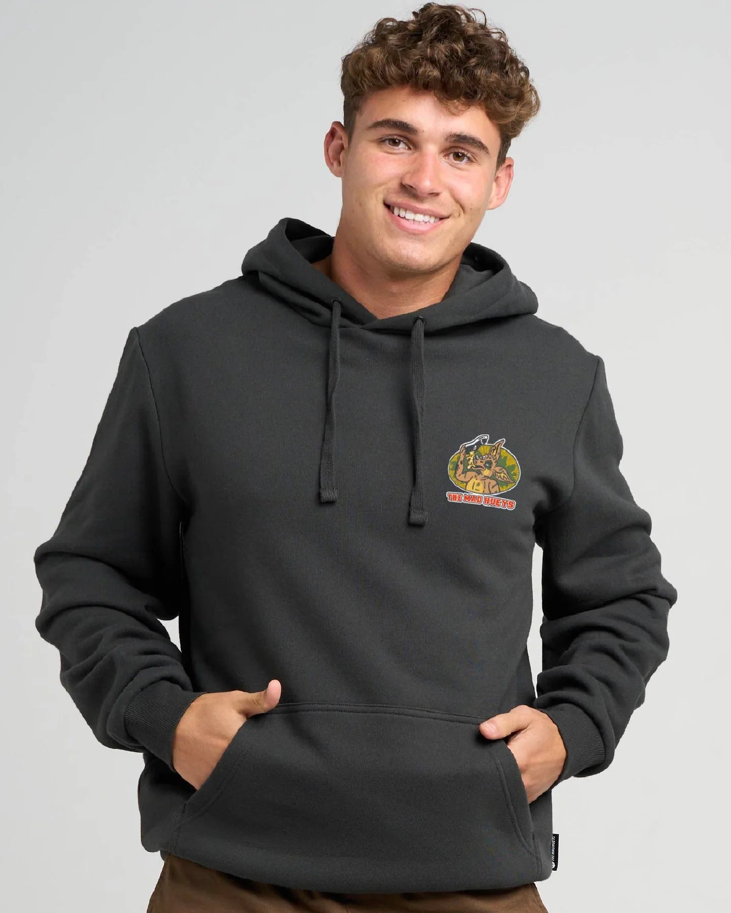 The Mad Hueys Less Blueys Hooded Pullover - Vintage Black