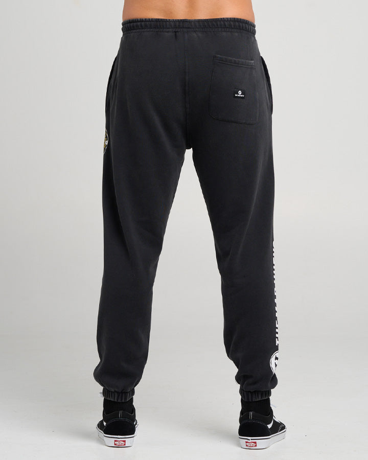The Mad Hueys Surf Hueys Trackpant - Washed Black (view 3)