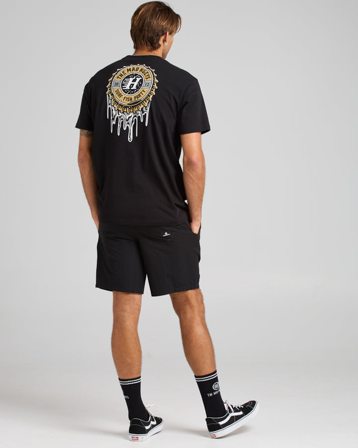 The Mad Hueys Freestyle 18" Swim Volley Short - Black (view 6)