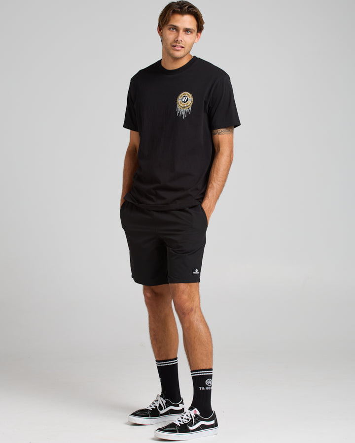 The Mad Hueys Freestyle 18" Swim Volley Short - Black