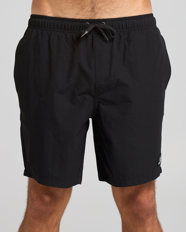 The Mad Hueys Freestyle 18" Swim Volley Short - Black (view 3)