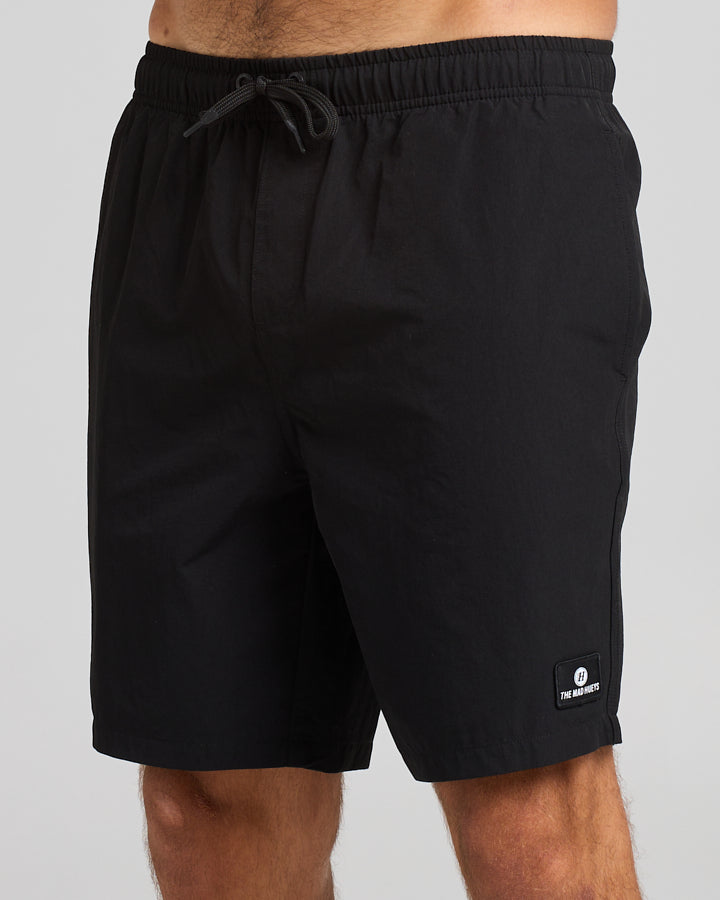 The Mad Hueys Freestyle 18" Swim Volley Short - Black (view 2)