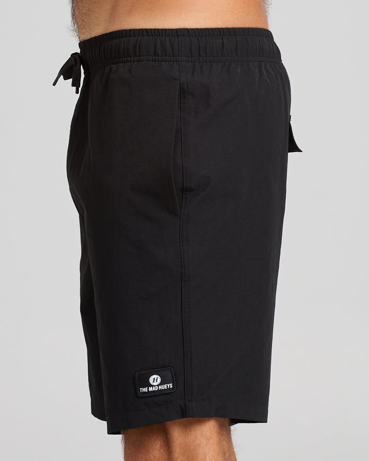 The Mad Hueys Freestyle 18" Swim Volley Short - Black (view 4)