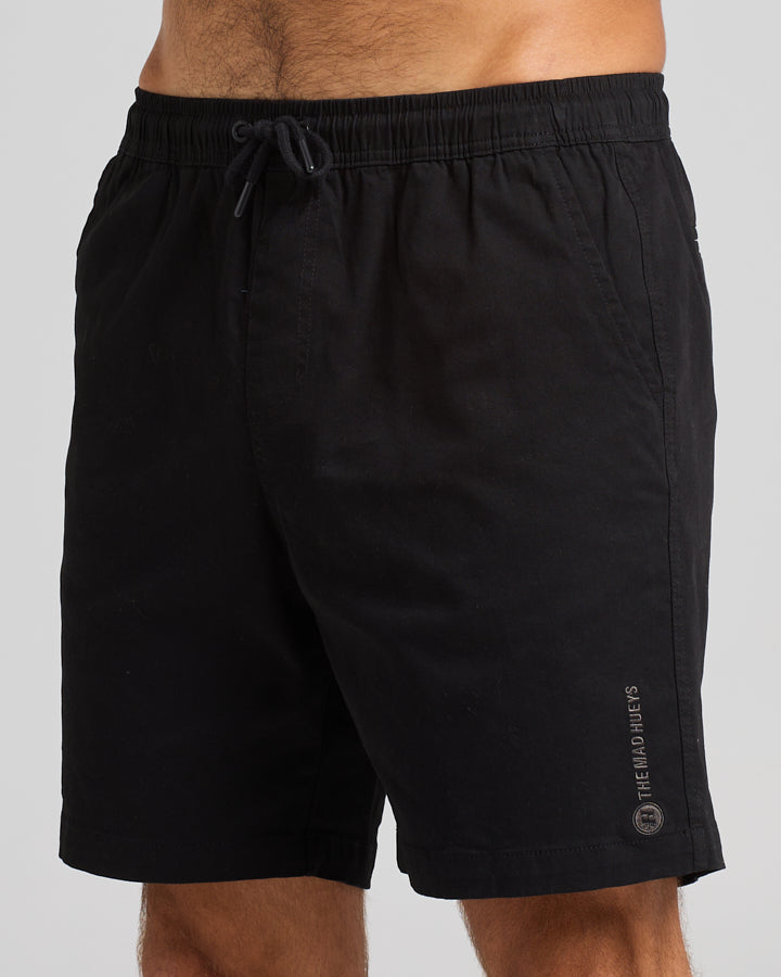 The Mad Hueys Stranded 18" Chino Short - Black