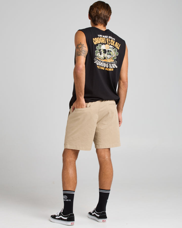 The Mad Hueys Stranded 18" Chino Short - Taupe (view 4)
