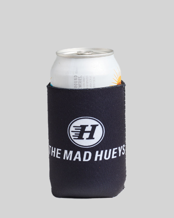 The Mad Hueys black neoprene stubby cooler