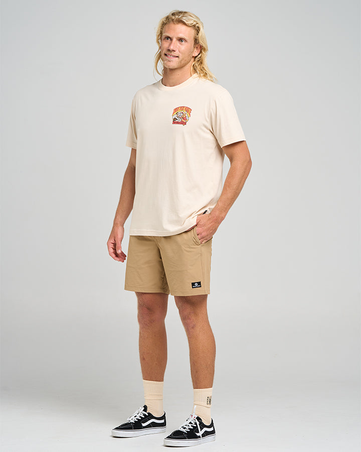 The Mad Hueys Oz Straya SS Tee - Cement (view 5)