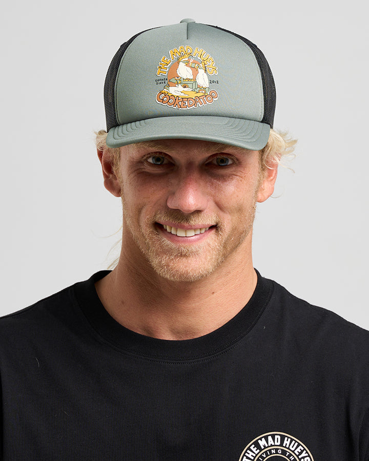 The Mad Hueys Cookedatoo Trio Foam Trucker - Olive (view 2)