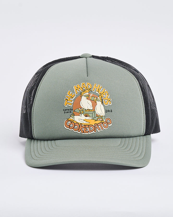 The Mad Hueys Cookedatoo Trio Foam Trucker - Olive
