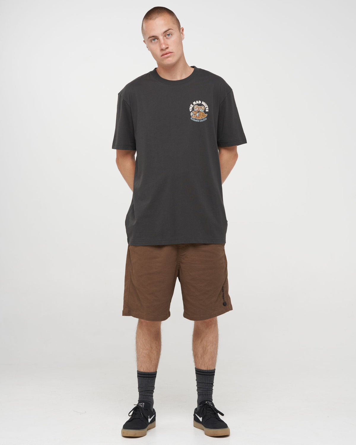 Mad Hueys Quokkan Coldies SS Tee in vintage black - back