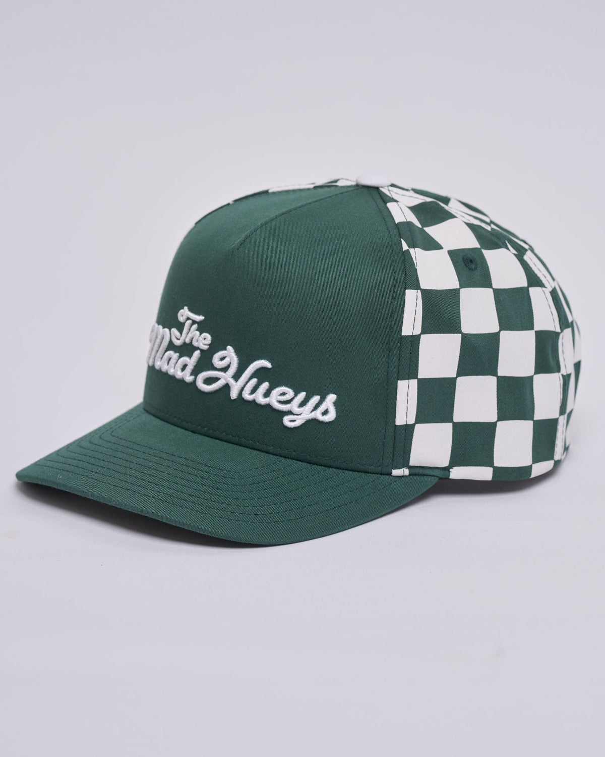 The Mad Hueys TMH Pro twill snapback cap in pine green
