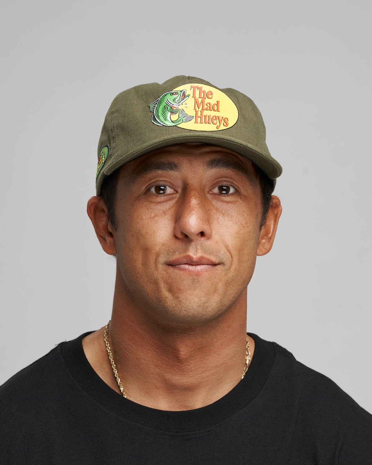 Mad Hueys Pro Hueys Unstructured Cap in olive - side