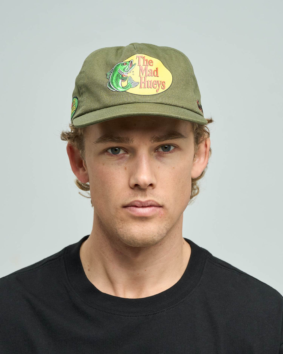 Mad Hueys Pro Hueys Unstructured Cap in olive - back
