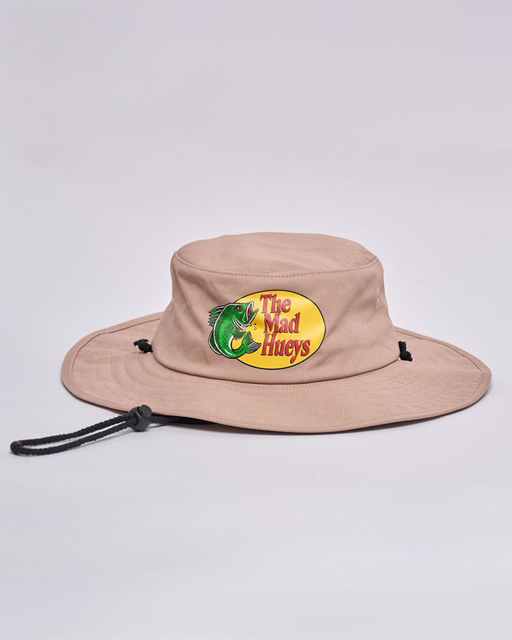 Mad Hueys Pro Hueys Wide Brim Hat in tan