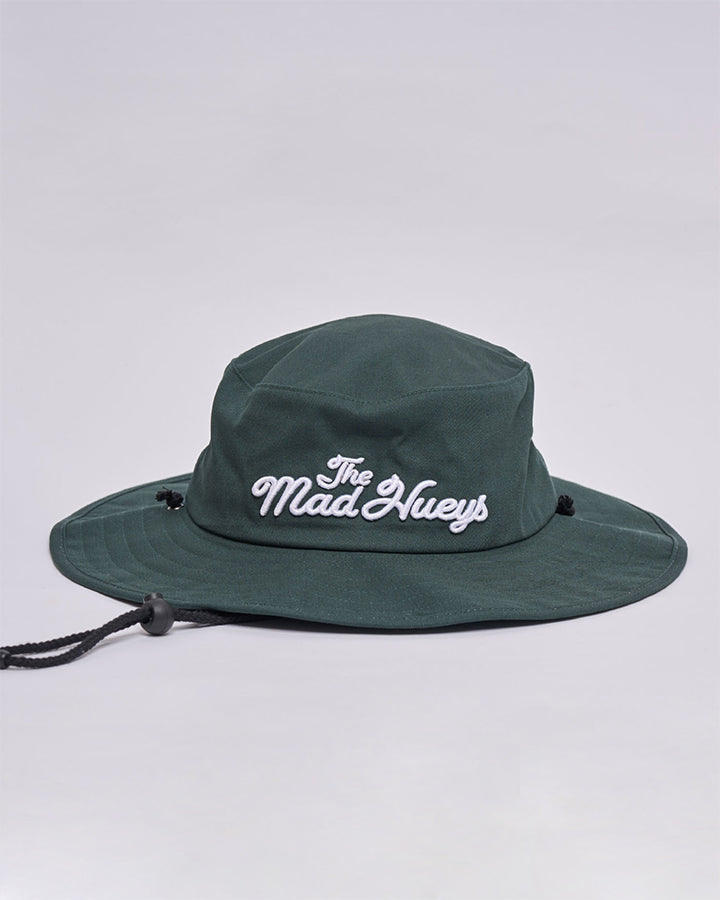 Mad Hueys TMH Pro Wide Brim Hat in pine green