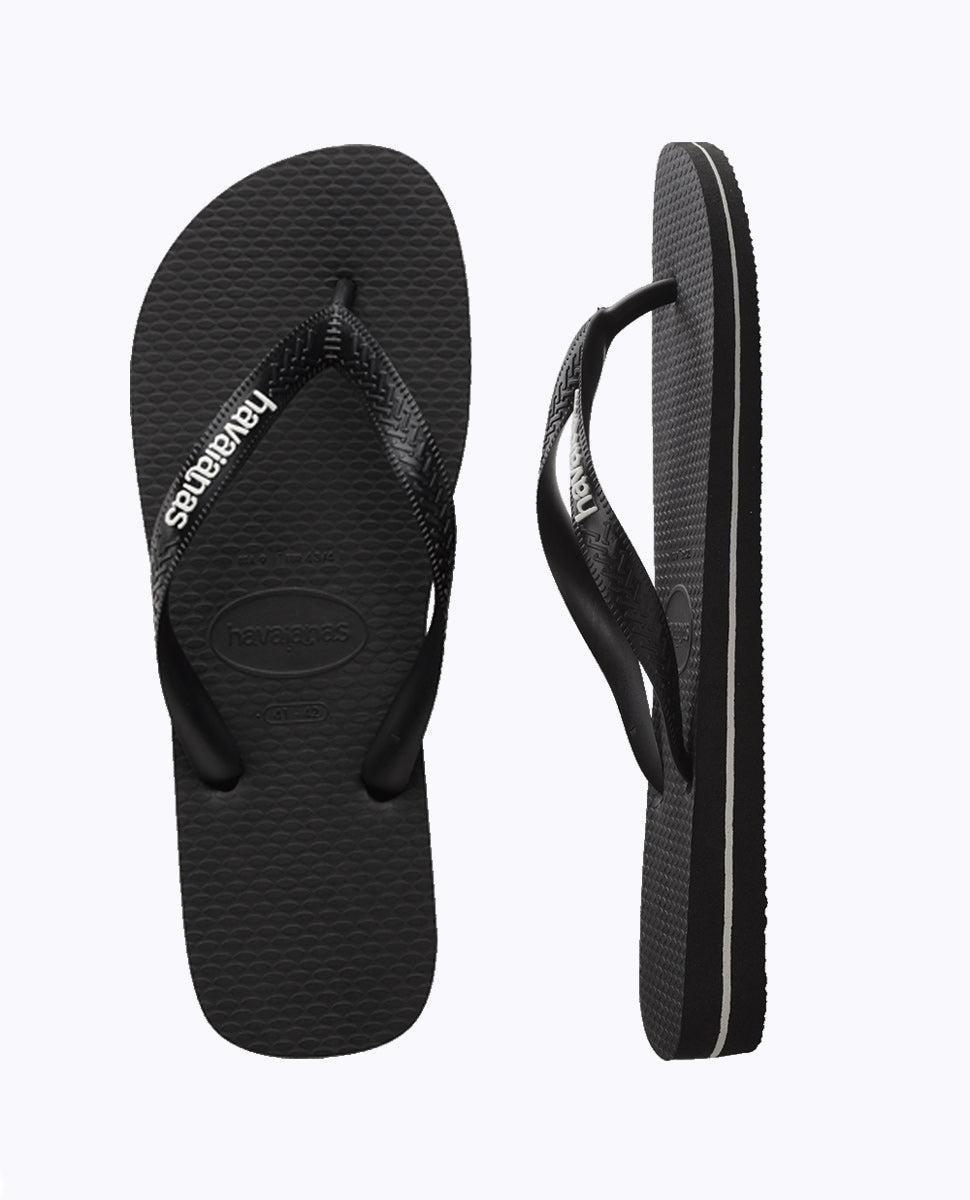 Havaianas Top Rubber Logo - Black / White