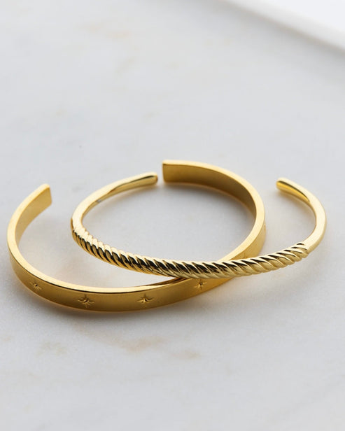 Tia Cuff Bracelet - Gold
