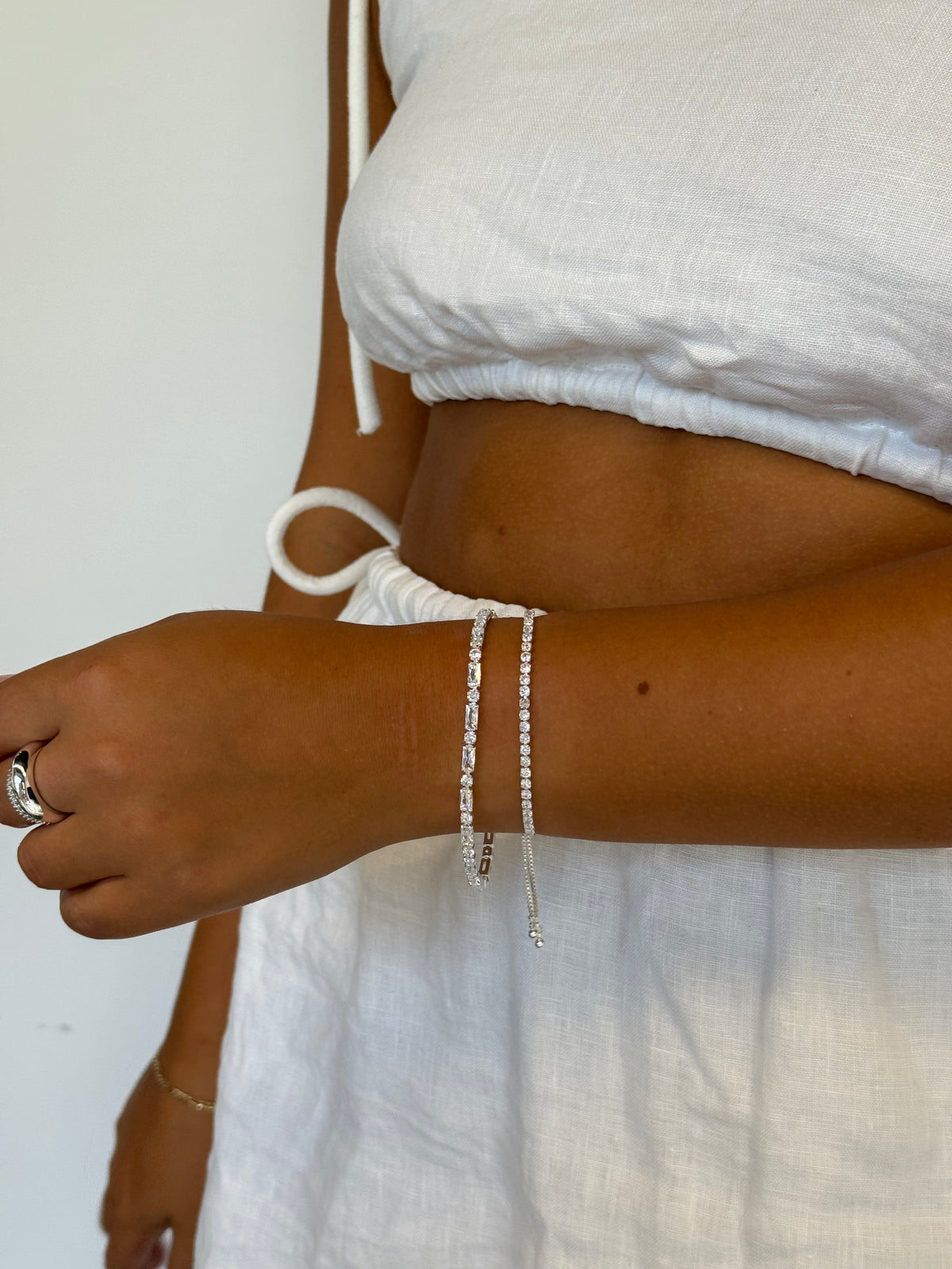 Zafino Nikki Tennis Bracelet - Silver (view 2)