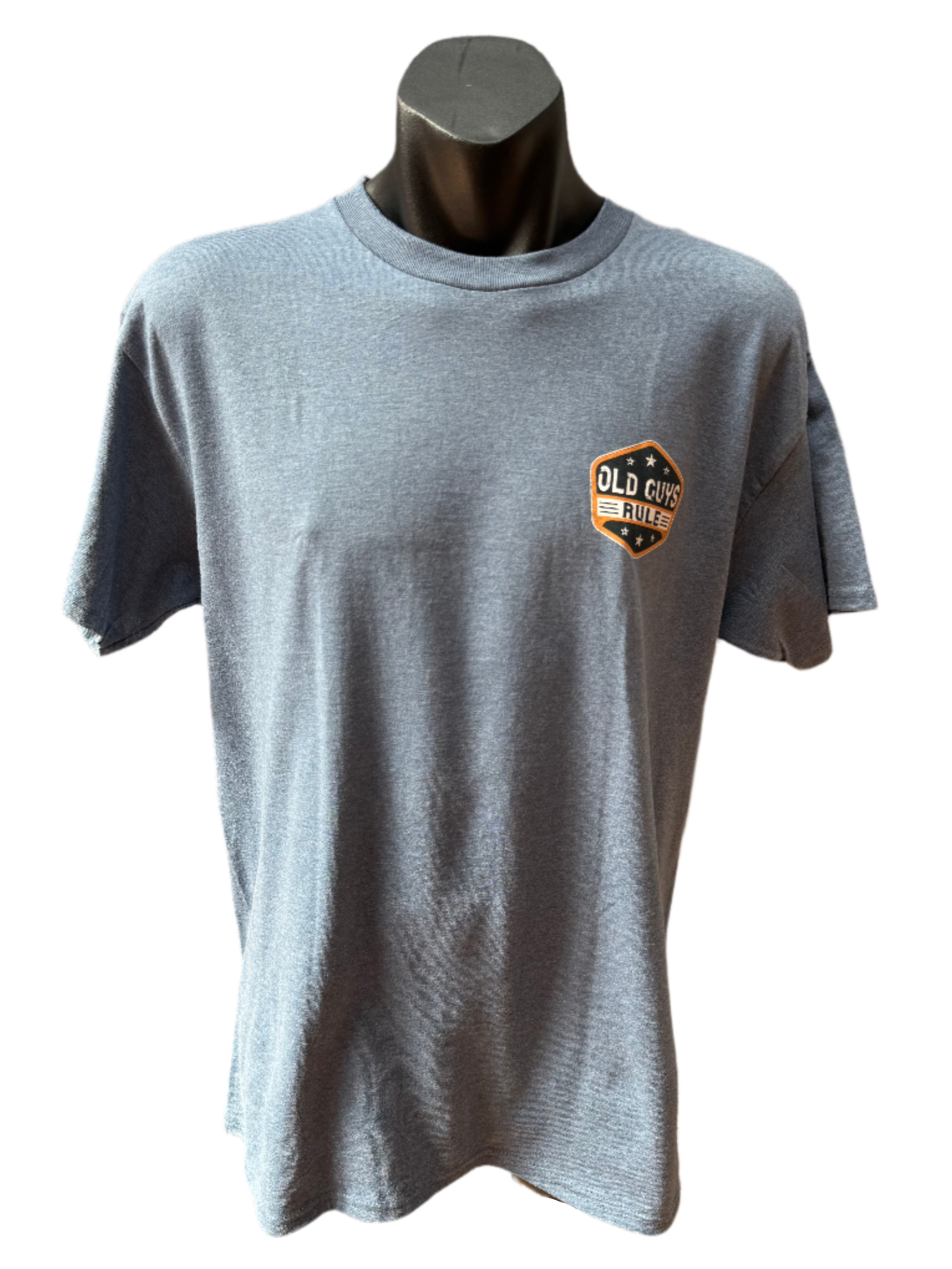 Old Guys Rule Getting Older Tee - Heather Indigo (view 2)