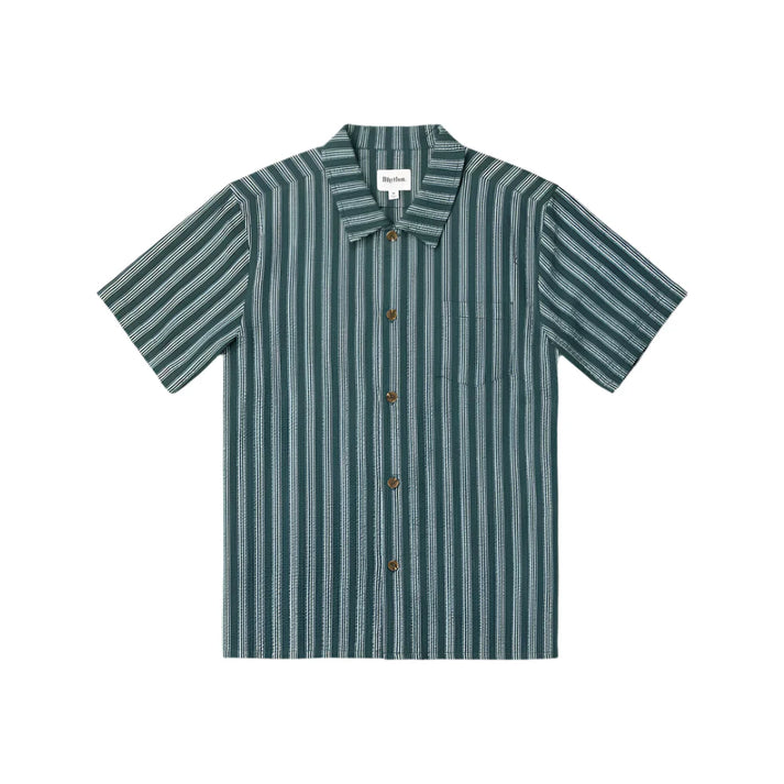 Eli Stripe Short Sleeve Shirt - Teal