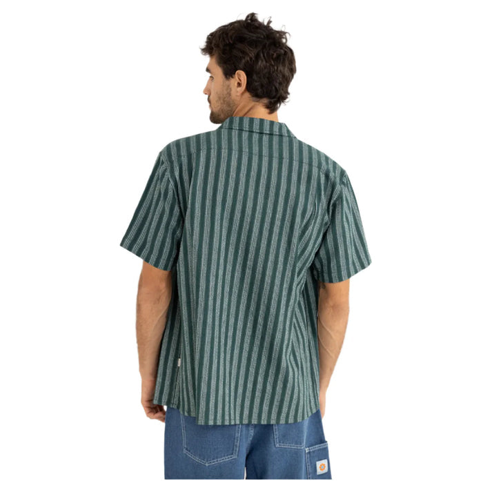 Eli Stripe Short Sleeve Shirt - Teal
