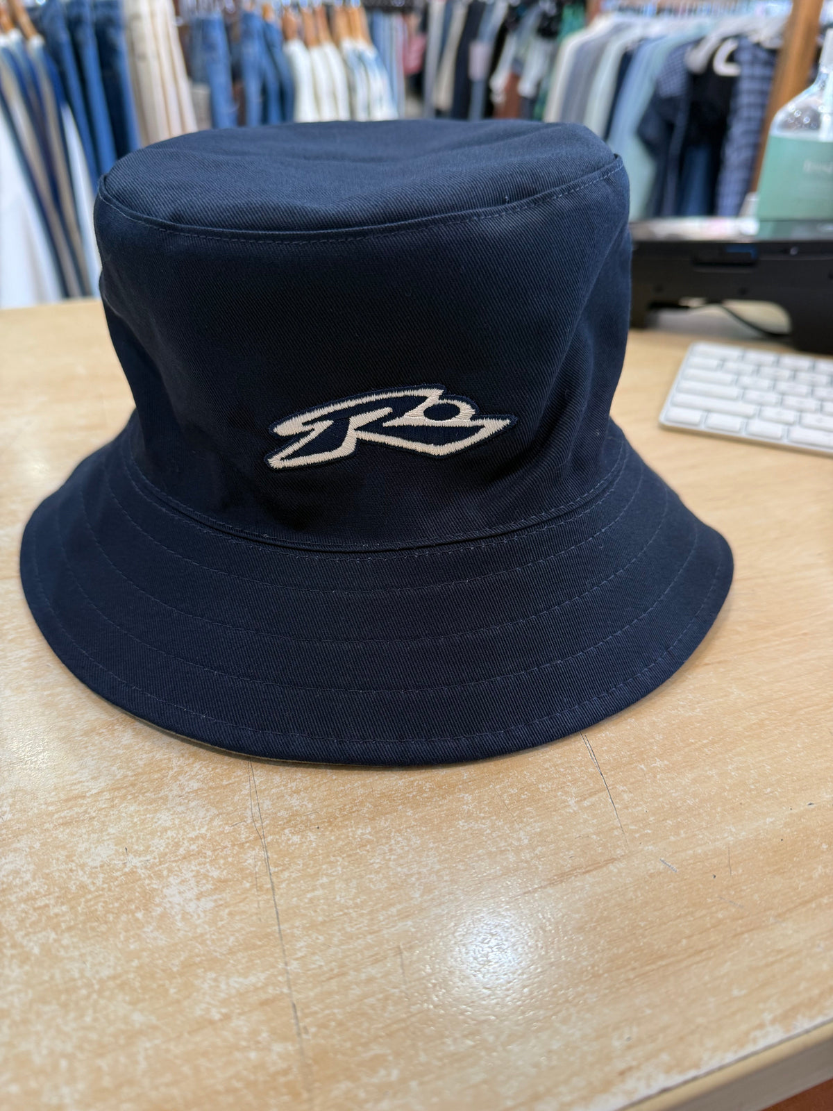 Rusty Kick Flip reversible bucket hat abbey stone, reverse side