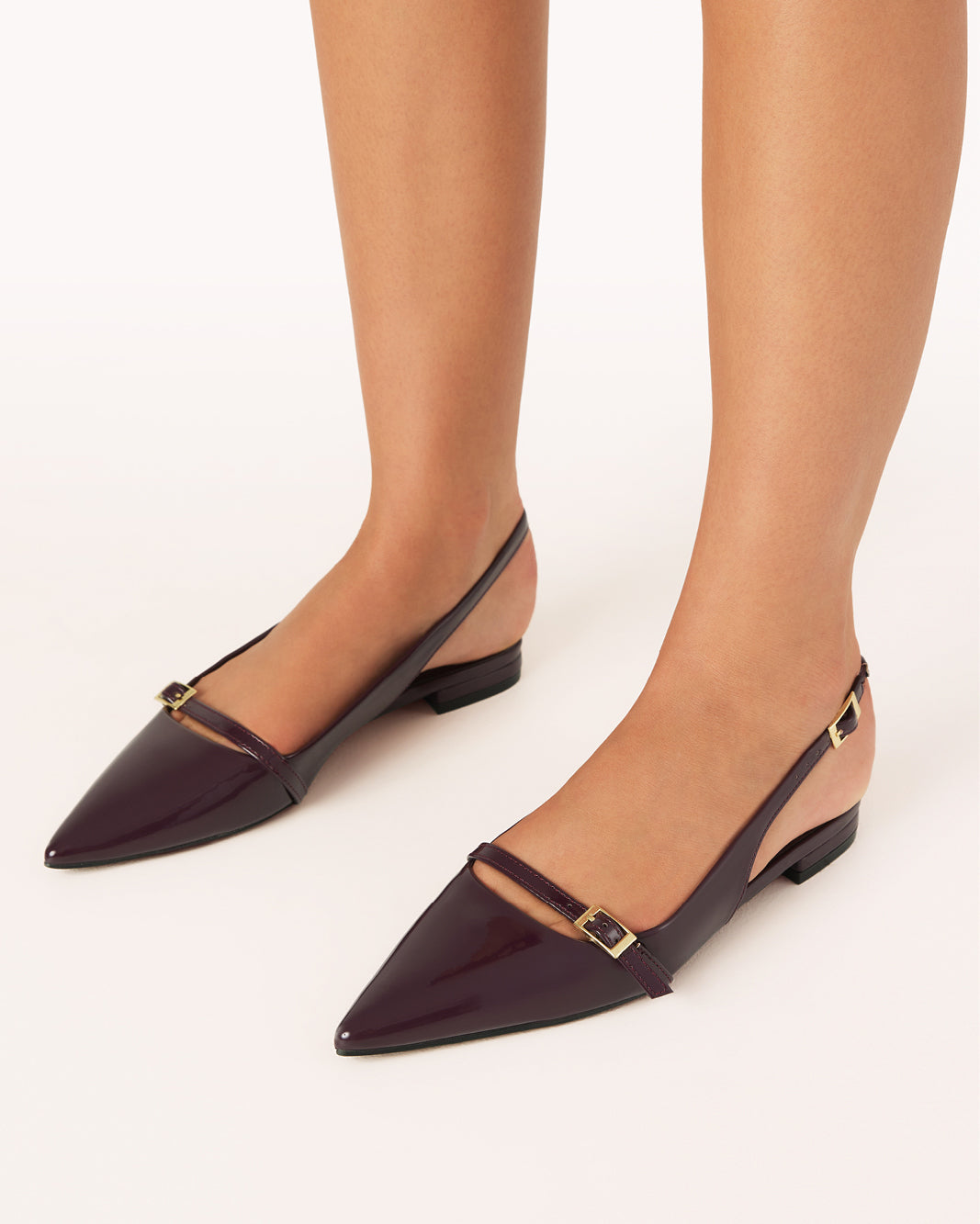 Ilie Flat - Mulberry Patent