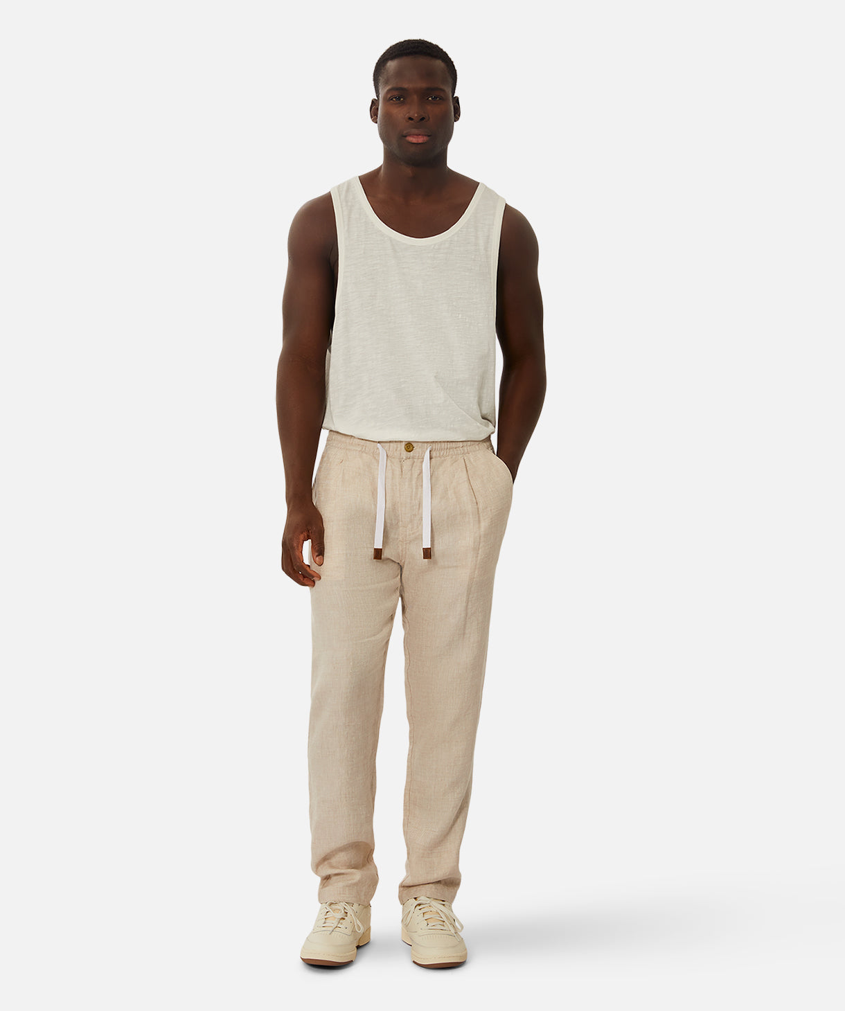 Industrie The Capri Linen Pant - YD Wheat (view 2)