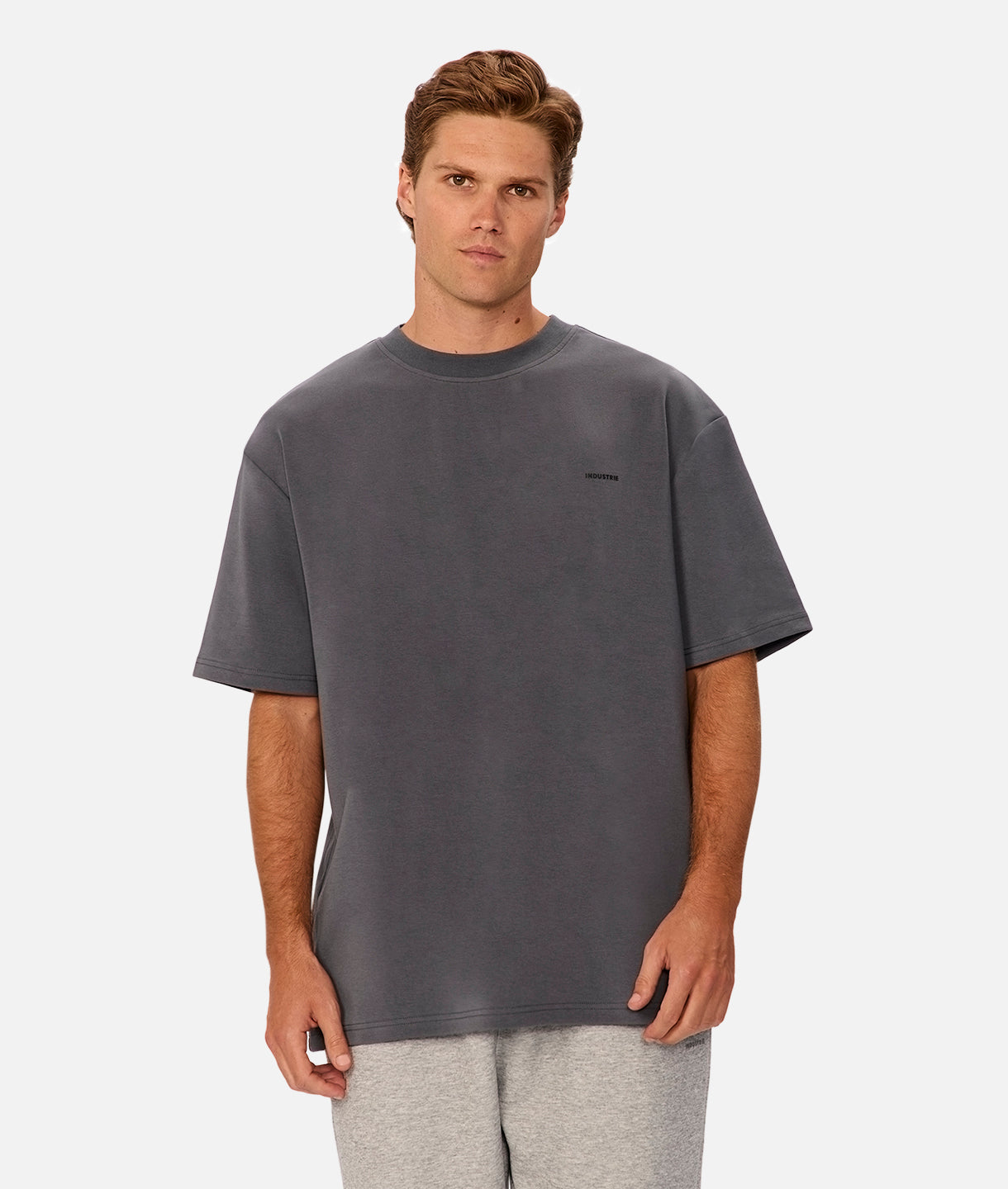 Industrie Newport Tee in Slate - side