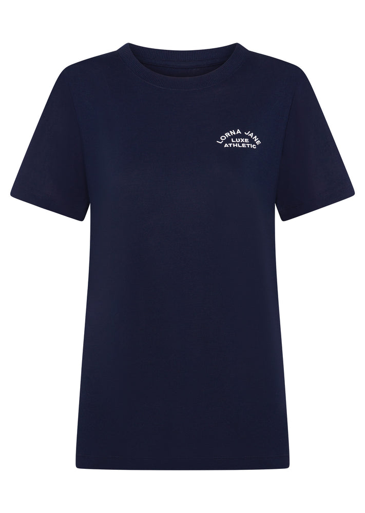 Lorna Jane Lotus T-Shirt - French Navy (view 3)