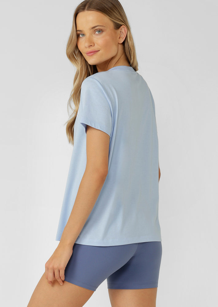 Lorna Jane Lotus T-Shirt - Oxford Blue (view 3)